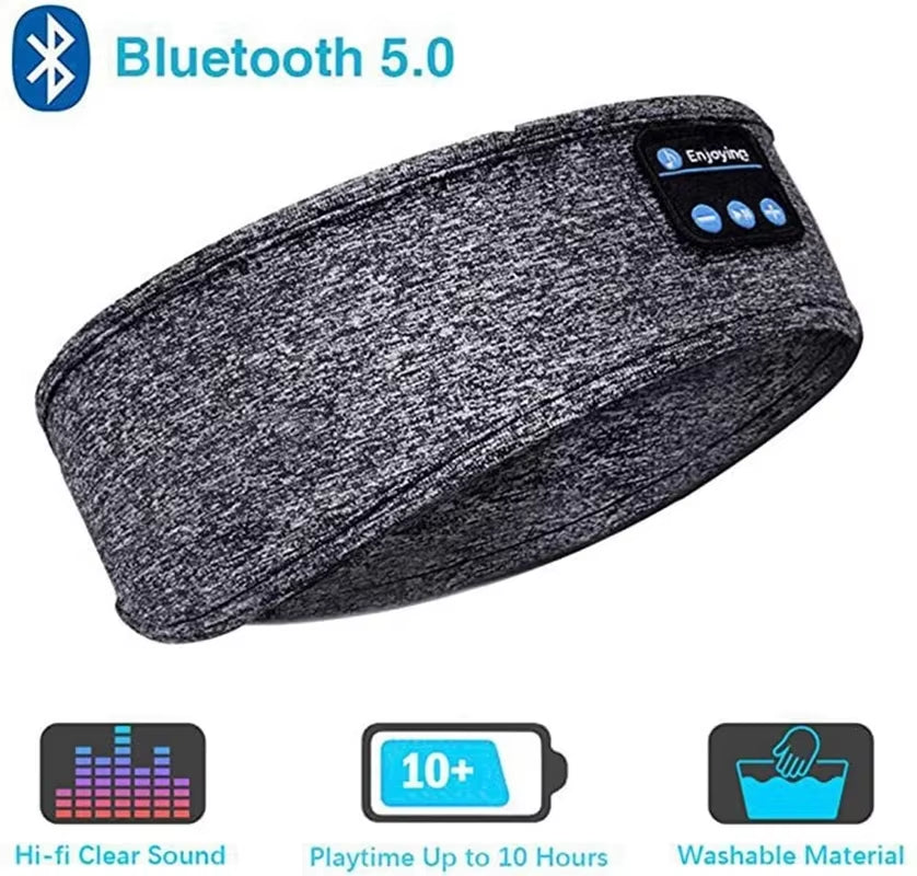 2024 Bluetooth Earphones Sports Sleeping Headband Elastic Wireless Headphones Music Eye Mask Wireless Bluetooth Headset Headband