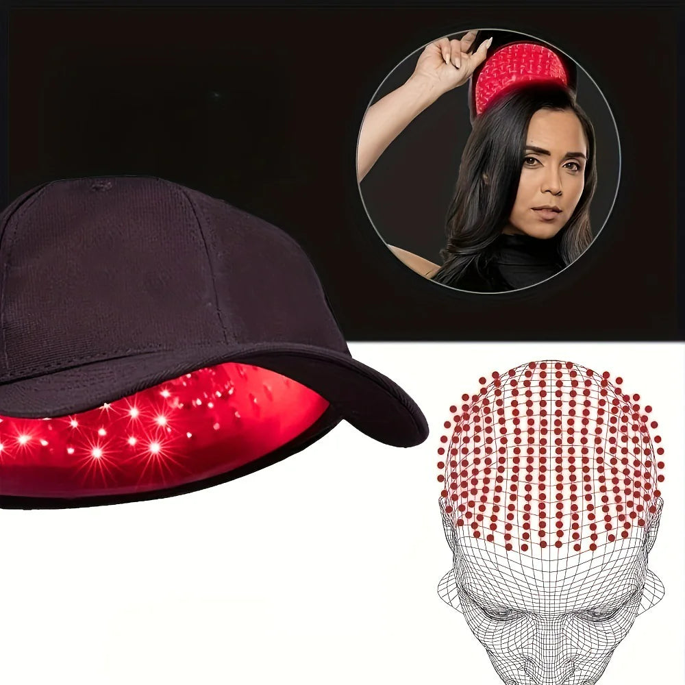 Casquette de Soin Capillaire à Lumière Rouge