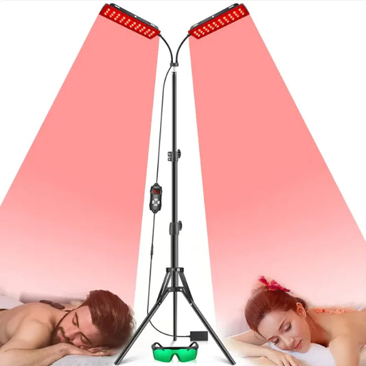 Lampe de Thérapie Rouge à Double Tête avec Trépied