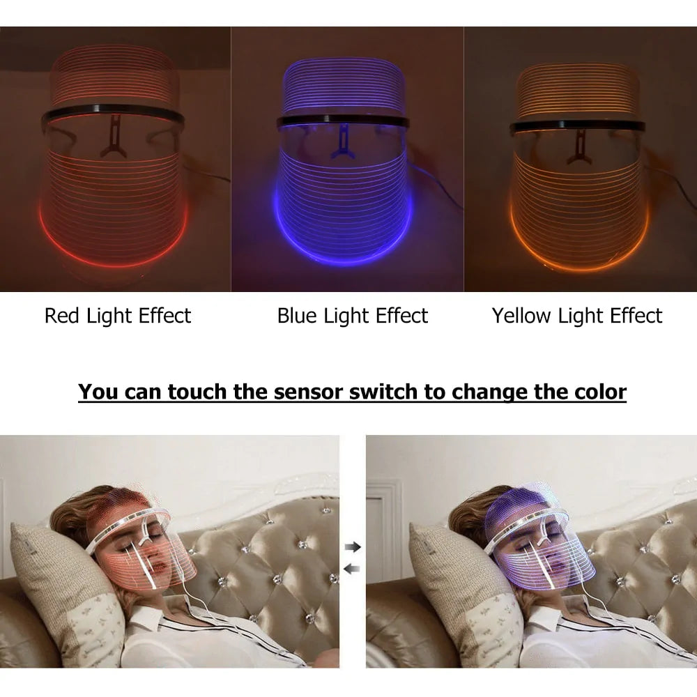 Masque Facial de Thérapie par Lumière LED Photon