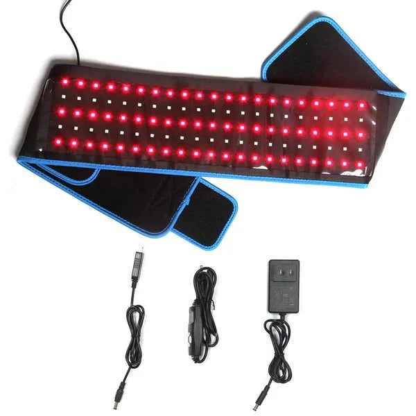 Ceinture de Thérapie par Lumière Rouge LED - Ceinture Portable pour l'Amincissement du Corps et le Soulagement de la Douleur